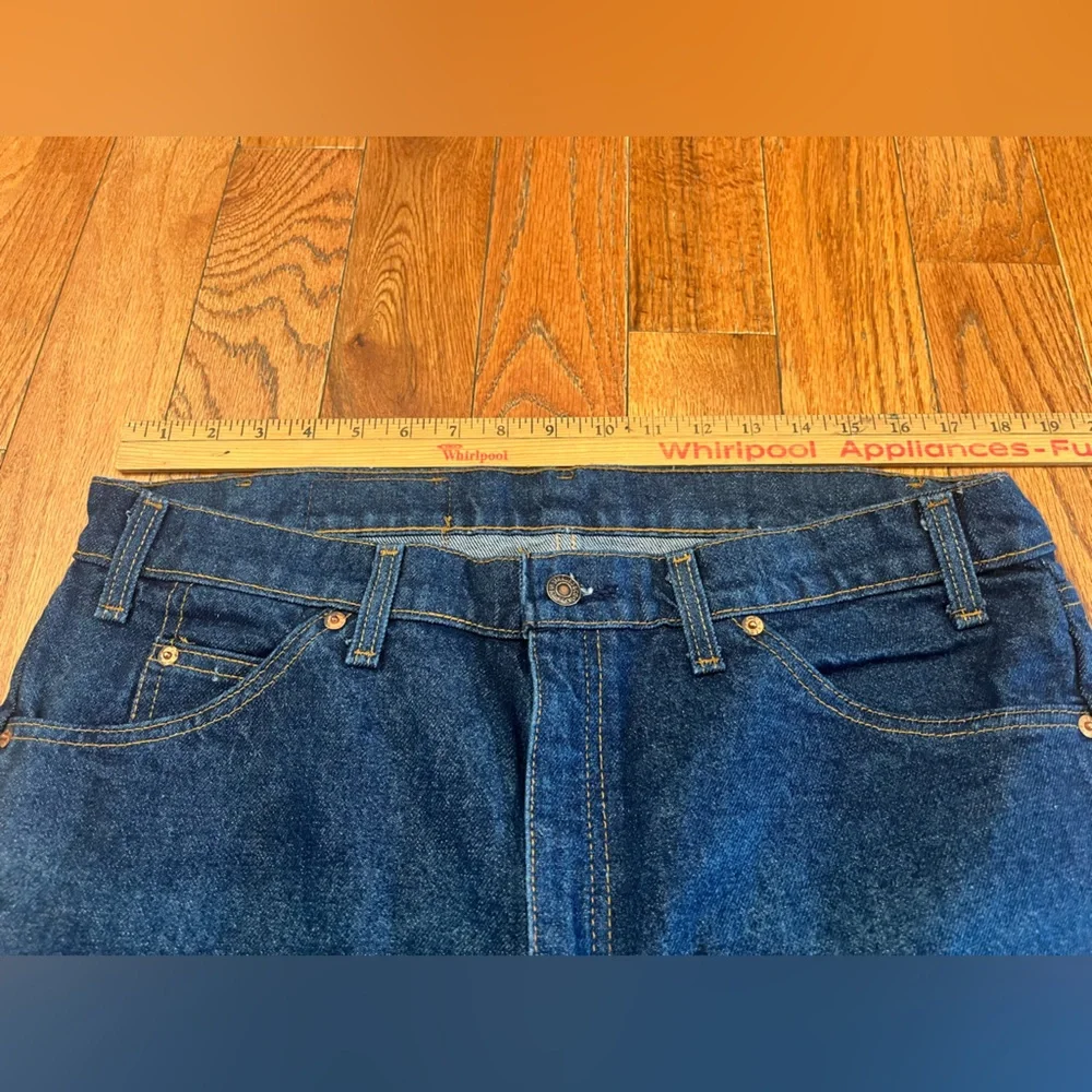 Vintage Levi's 505 Orange Tab Jeans 38x32 Dark Wash USA Made 10-5 Oct 1985 80s